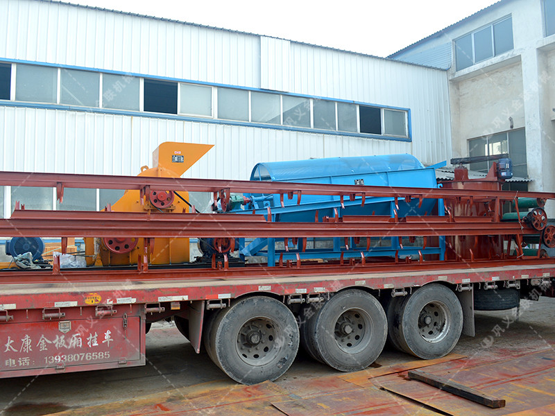 破碎機(jī)生產(chǎn)線(xiàn)發(fā)貨圖片_雙級(jí)粉碎機(jī)_滾筒篩分機(jī)